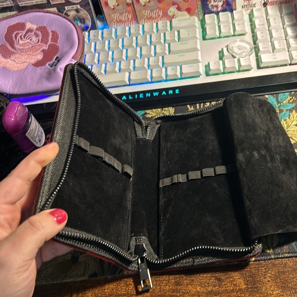 Pengems - pen case & matching pen - red & black - see pics - Picture 7 of 10